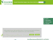 Tablet Screenshot of fischer-pflanzen.de
